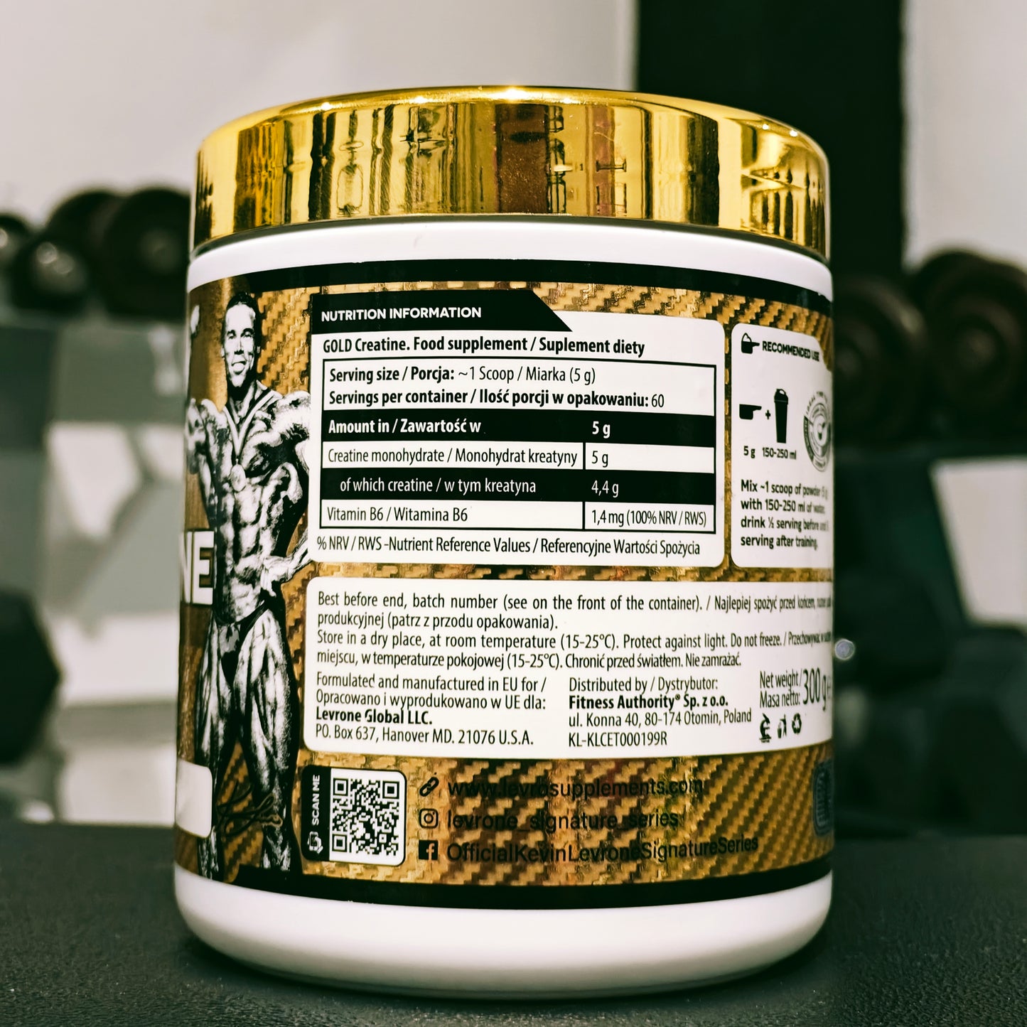 GOLD CREATINE KEVIN LEVRONE